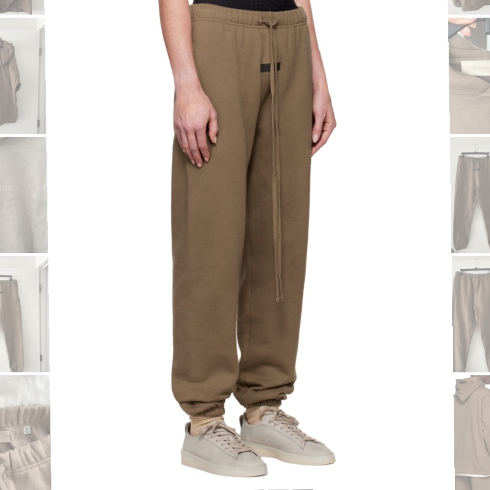 NWT Essentials Fear Of God Sweatpants in wood S